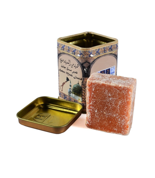 Hemani Amber Musk Jamid Solid Perfume - Unisex Arabic Fragrance - Amber, Musk and Floral Notes