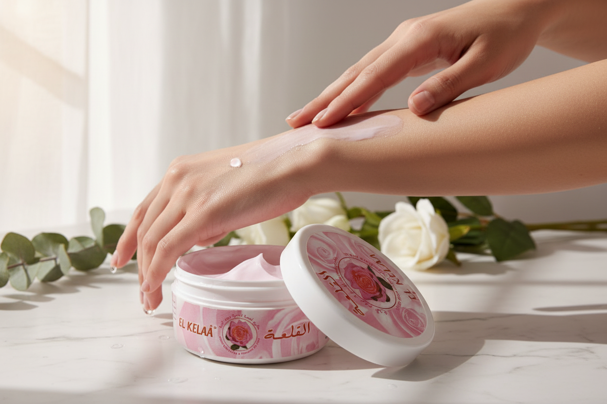 Aplicación crema EL KELAA