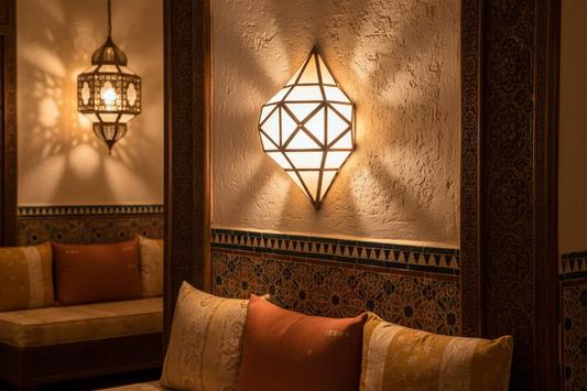 Aplique Yahra real instalado en ambiente