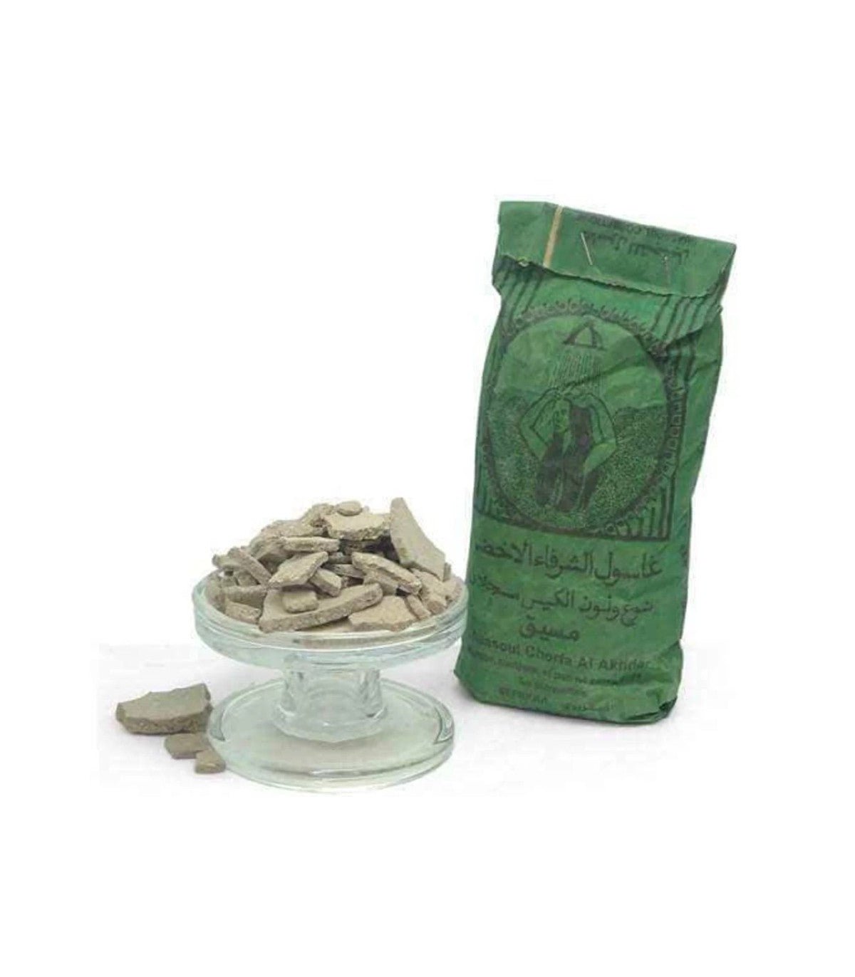 Arcilla Ghassoul 100% Natural para Rostro, Cabello y Cuerpo 500gr - Decoración Marroquí