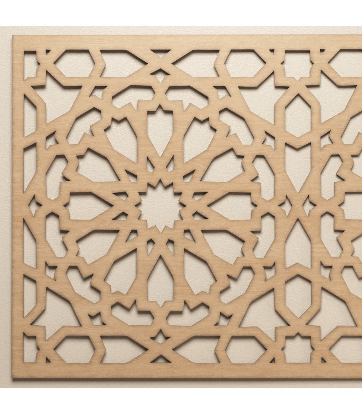 Cabecero de Cama Celosía de Madera Alhambra - Elegancia y Arte Andalusí - Decoración Marroquí