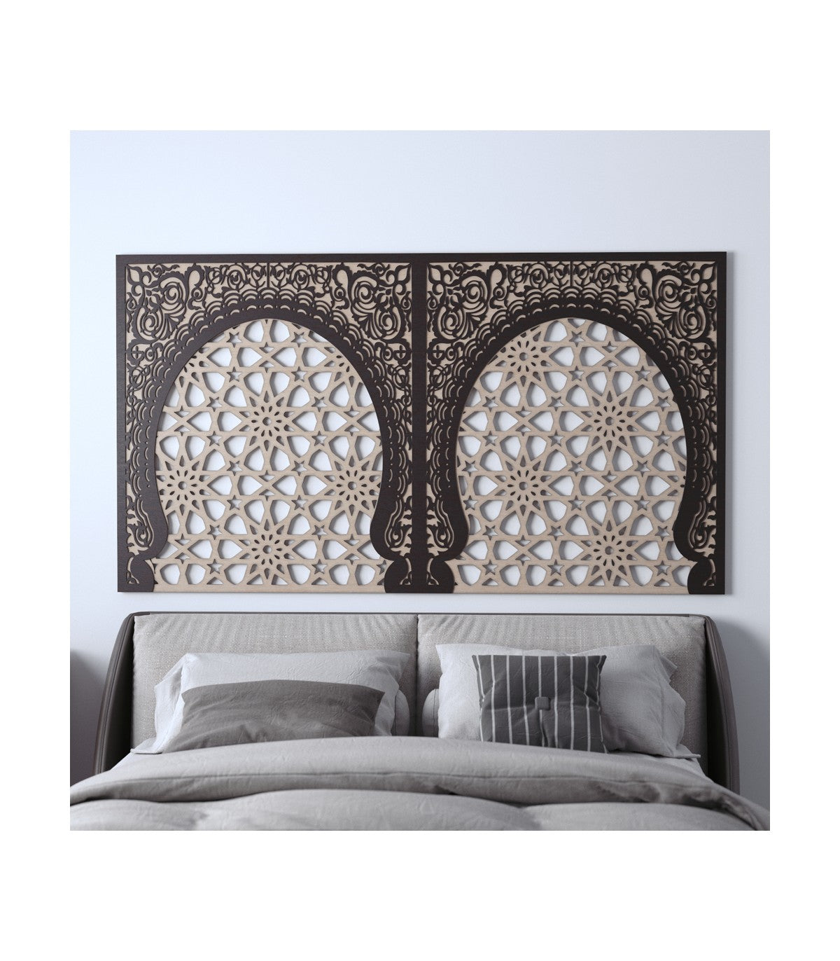 Cabecero de Cama Estilo Árabe - Modelo Bab Mekness | Decoración Andalusí Inspirada en La Alhambra