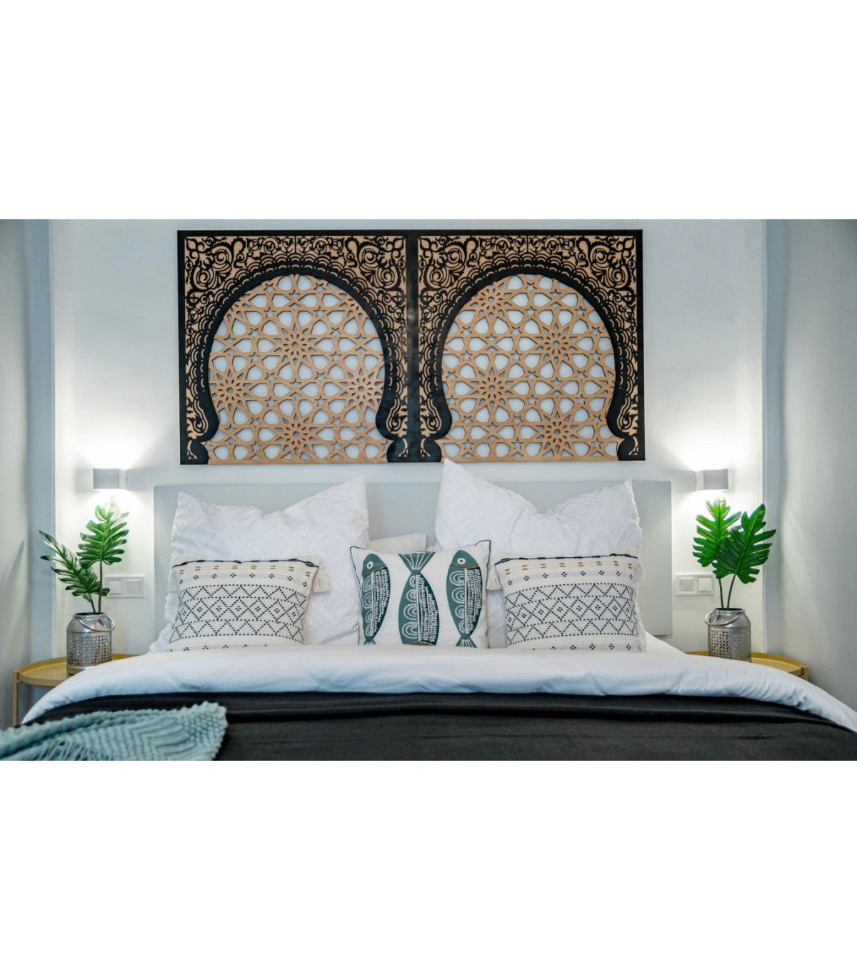 Cabecero de Cama Estilo Árabe - Modelo Bab Mekness | Decoración Andalusí Inspirada en La Alhambra