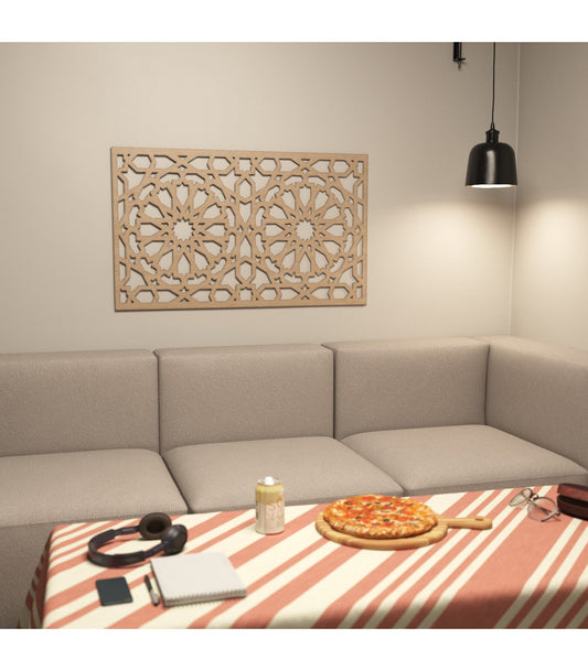 Arabic Lattice of 100cm x 60cm with Design Inspired by the Alhambra