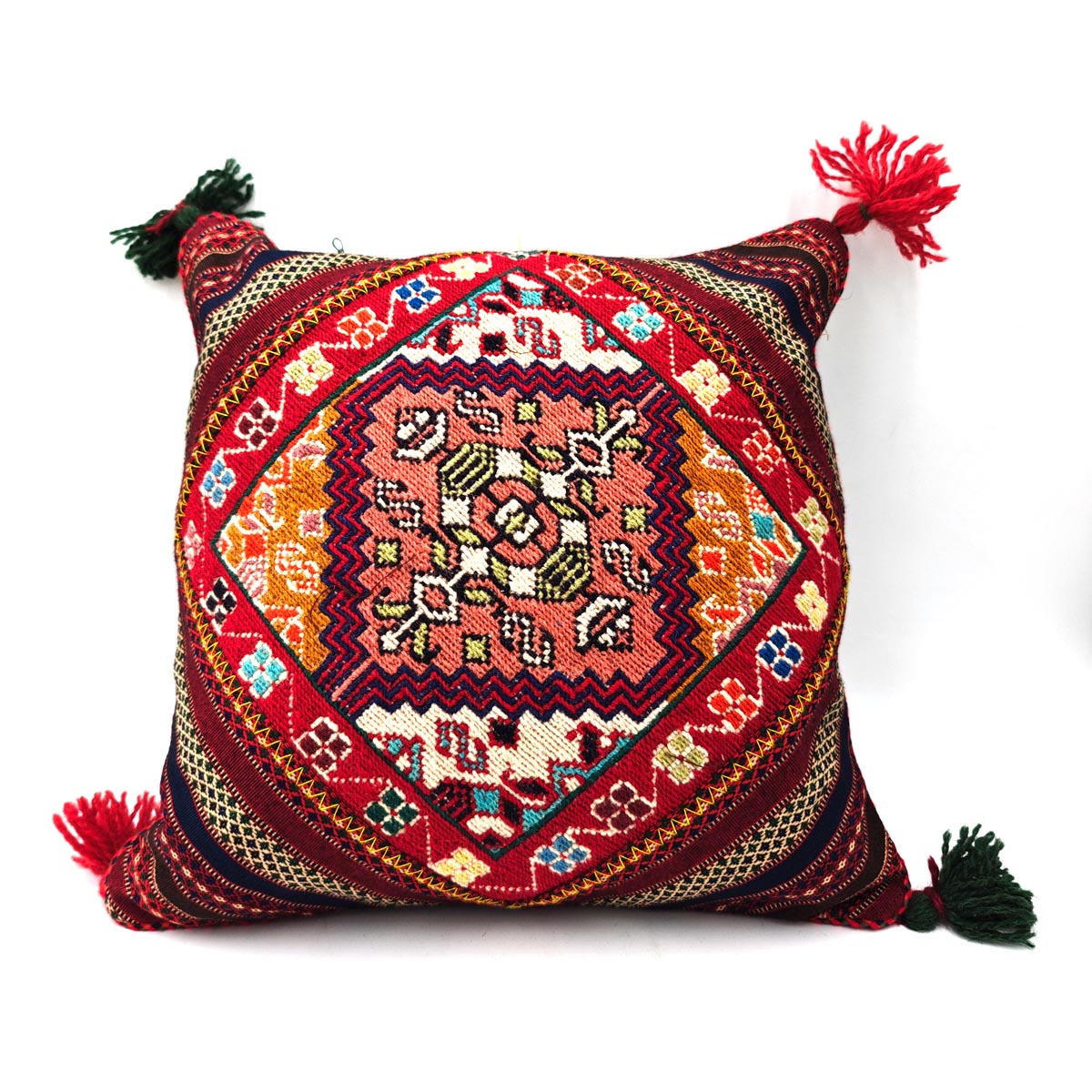 Handcrafted Cushion Cover from Pakistan - Exclusive Design with Natural Materials