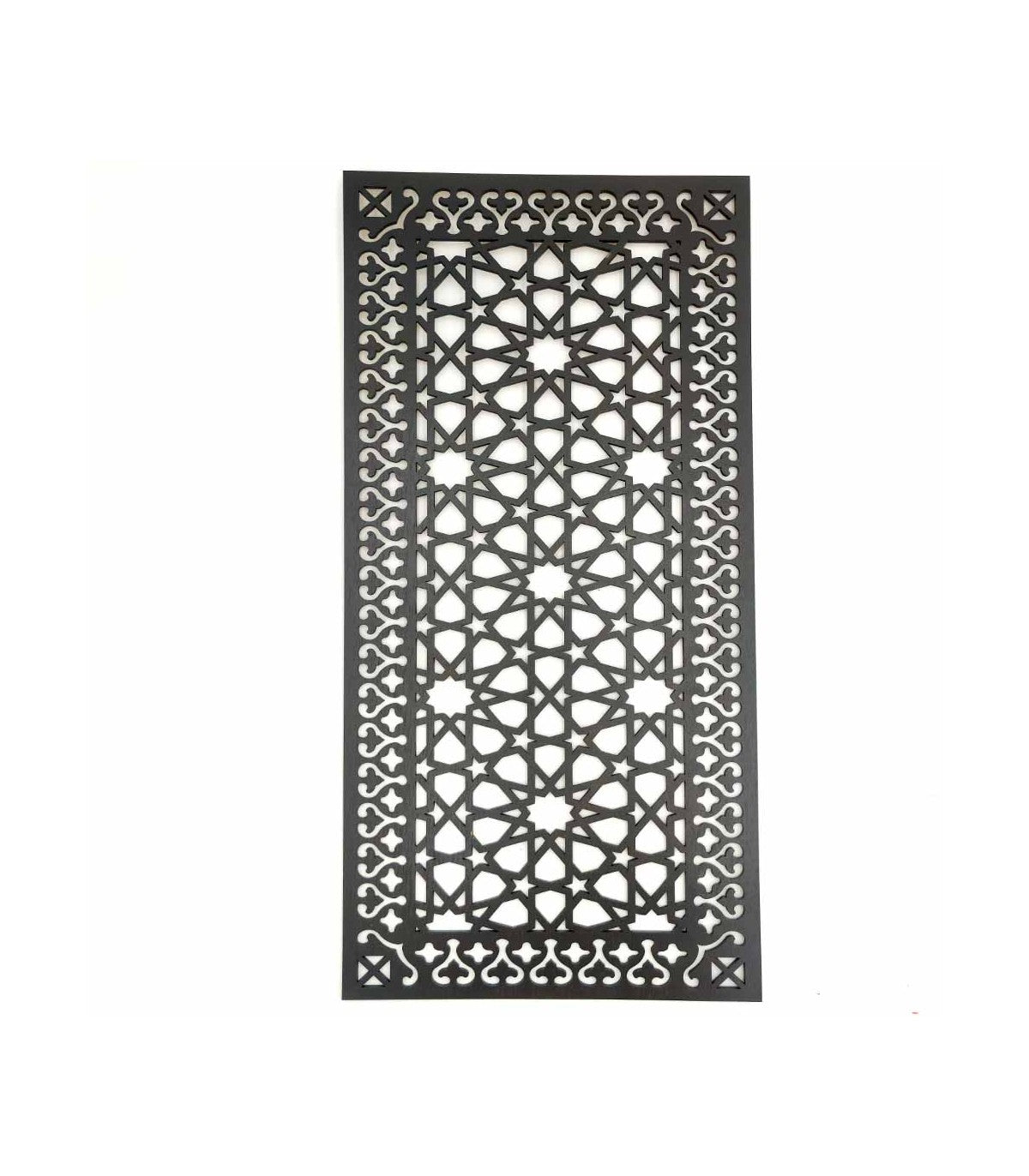 Arabic Lattice Decorative Painting in Wenge Wood - Oriental Art - Warda 2 Model