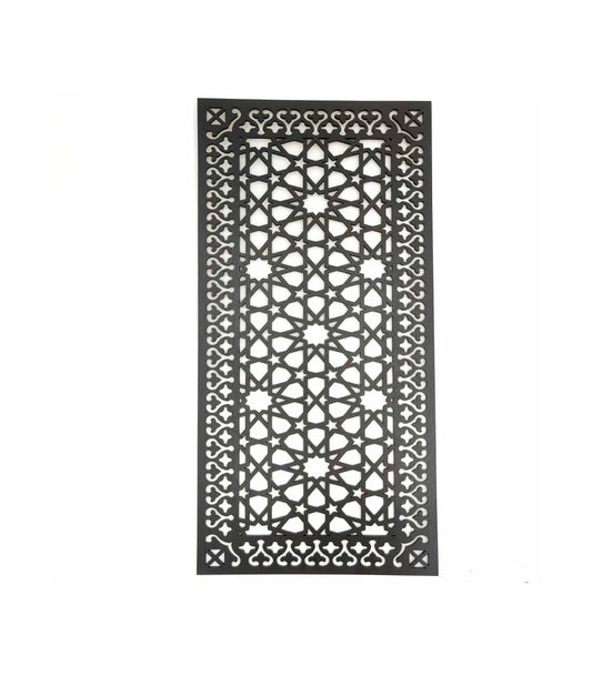 Arabic Lattice Decorative Painting in Wenge Wood - Oriental Art - Warda 2 Model