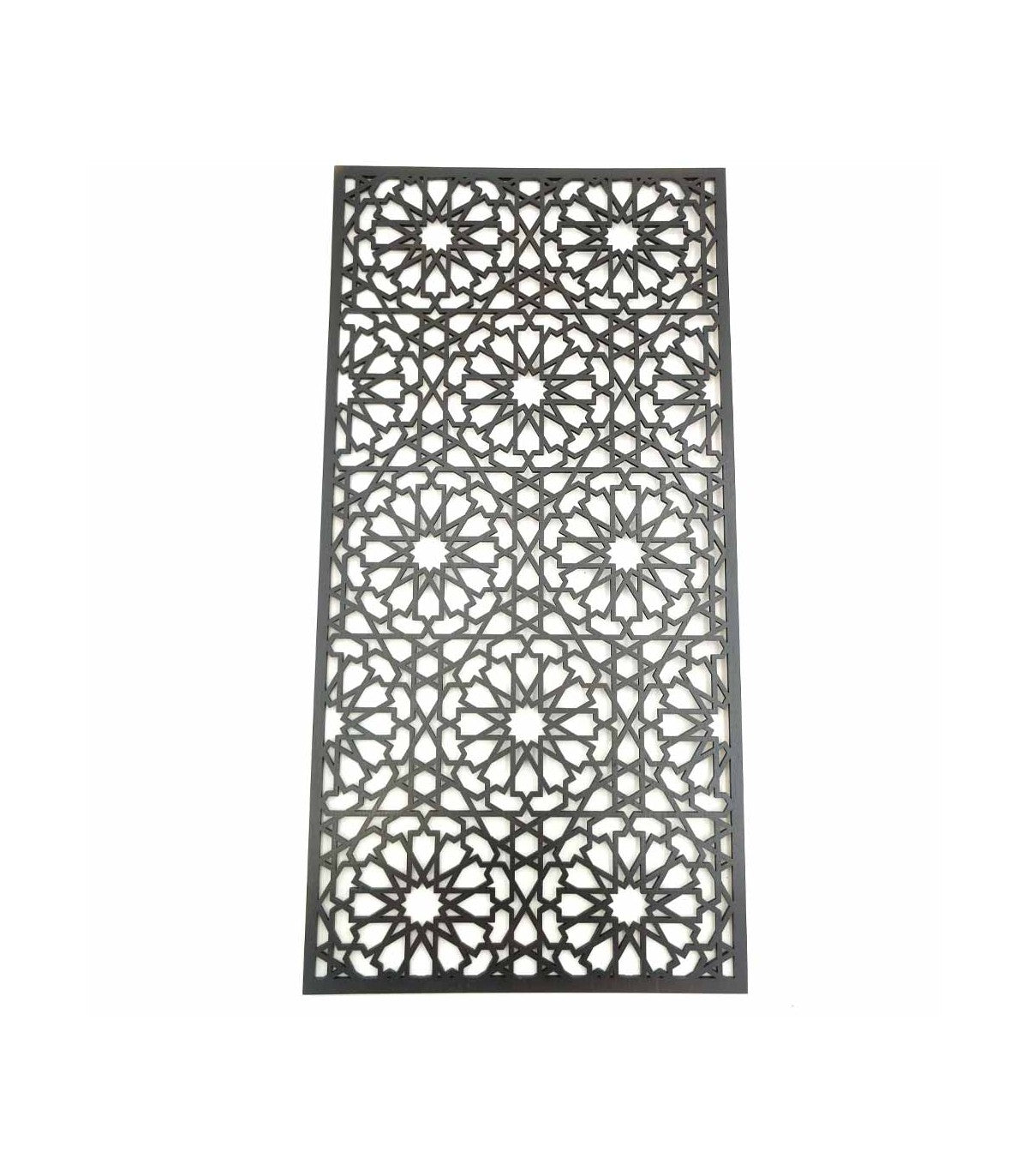 Decorative Arabic Lattice Painting in Wenge Wood - Warda 3 Model - 60 x 30 cm