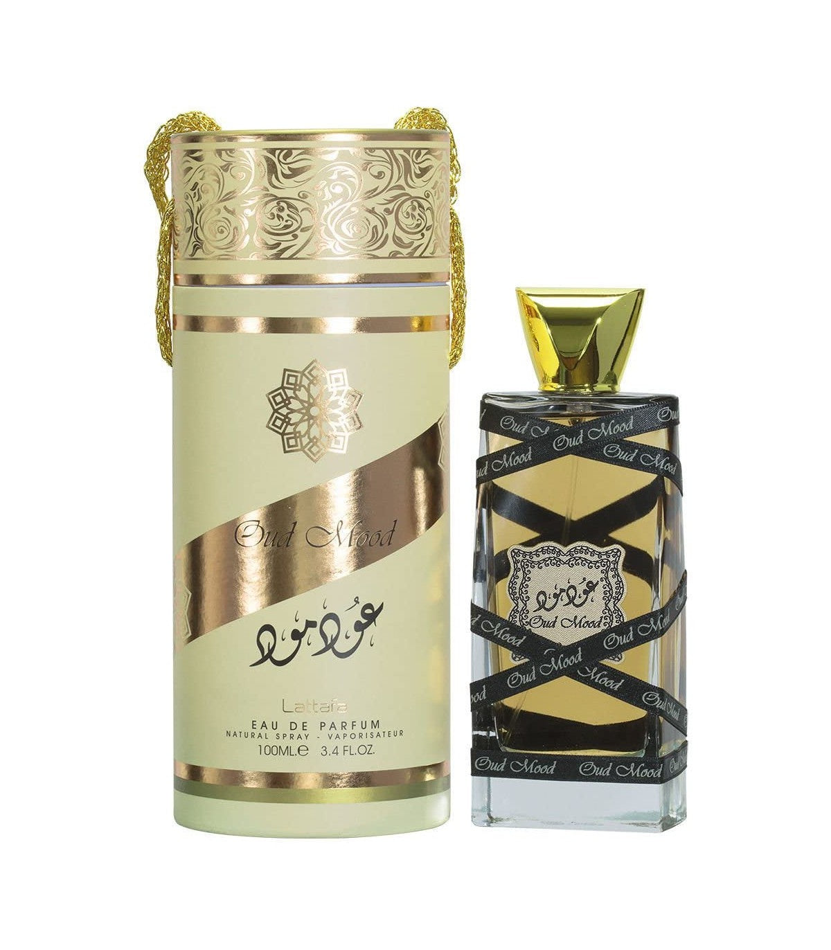 Oud Mood Lattafa: Fragancia Unisex Amaderada y Especiada con Notas de Rosa y Oud