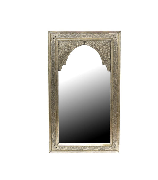 Miroir décoratif de style arabe marocain - Sculpté à la main avec alpaga - Modèle Arco Albaicín