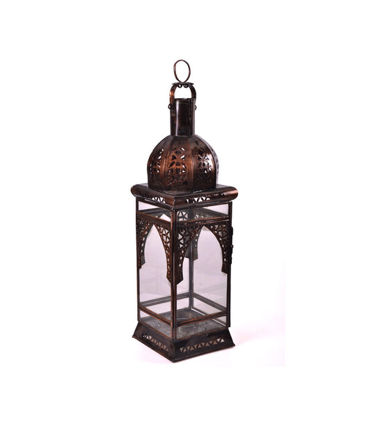 Moroccan Lantern on Table - Crystal and Wrought Iron - Arco Elvira Model - Buy Online 
