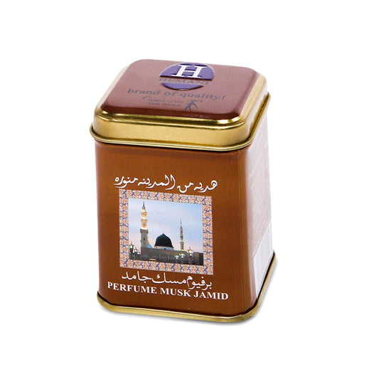Hemani Musk Jamid Solid Perfume: Unisex Oriental Scent with Notes of Amber and Musk