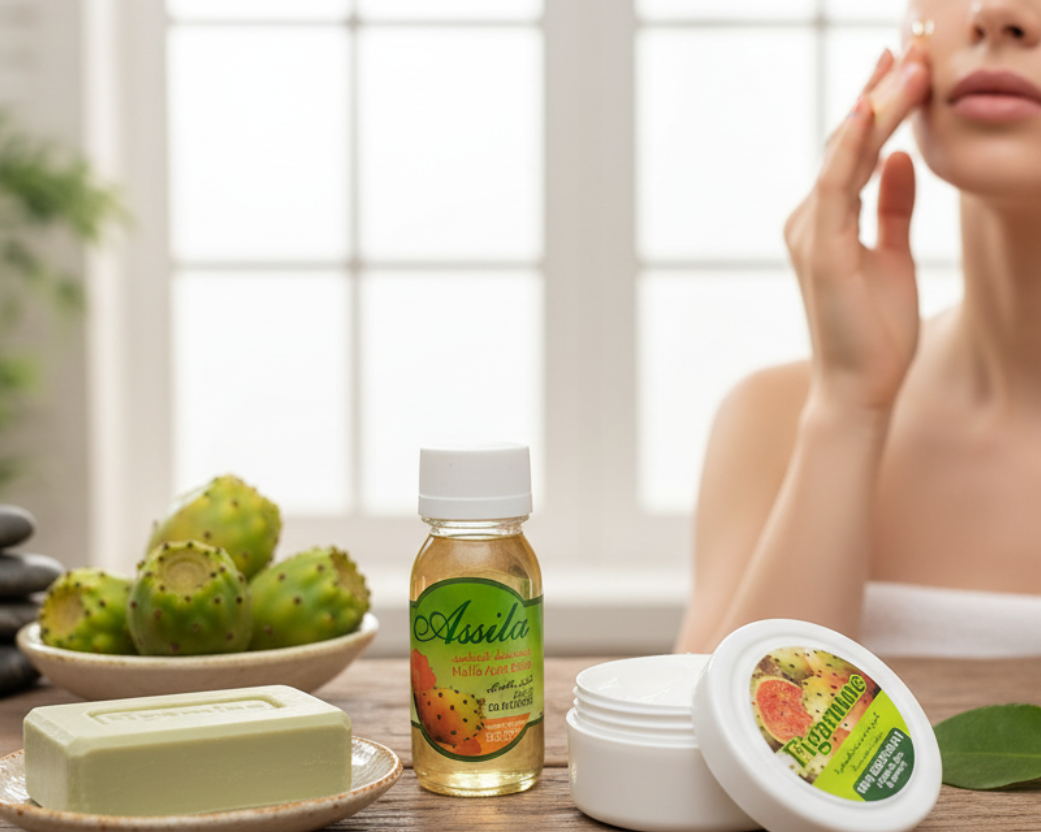 Aplicación del pack Figamine - Ritual de belleza facial con aceite de higo chumbo