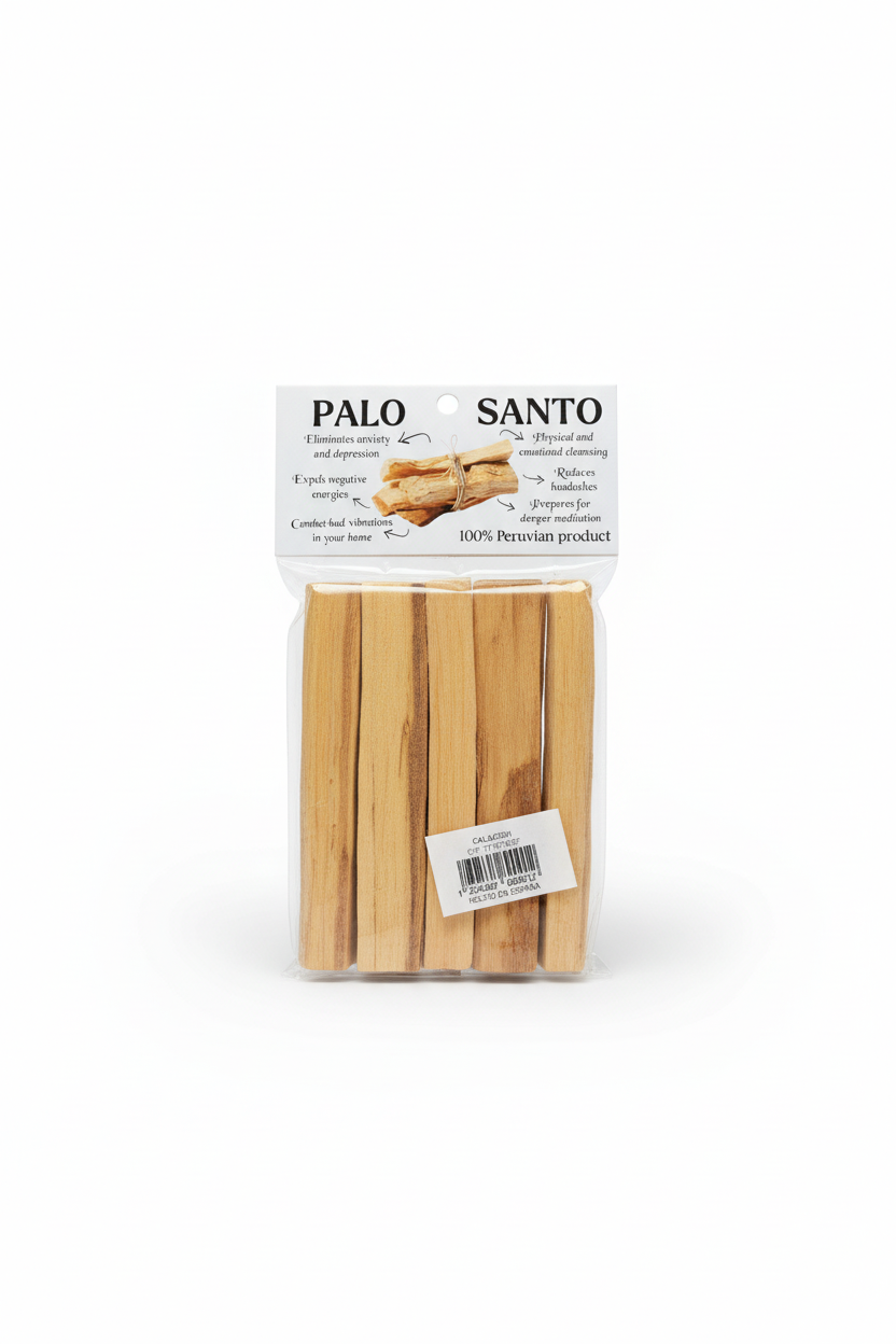 Palo Santo Peruano Natural - Pack 6-7 Palitos (40g aprox)