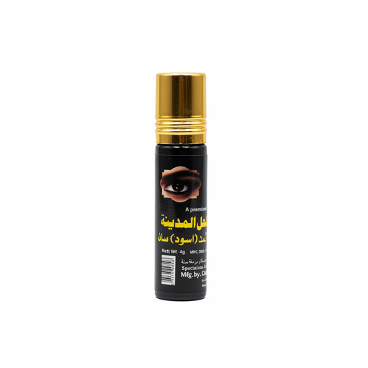 Kohl Al-Madina polvo negro natural fondo blanco - delineador árabe tradicional