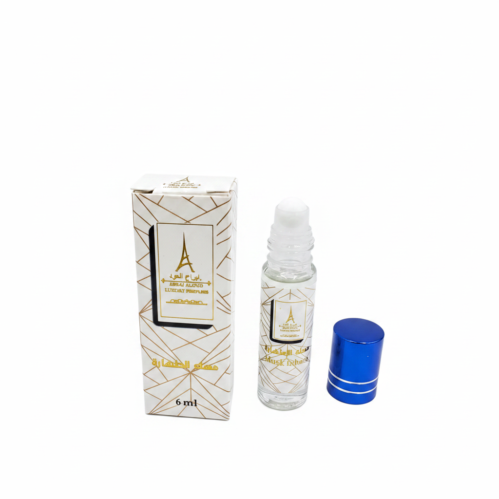 Perfume Musk Al Tahara roll-on 6ml fondo blanco - Abraj Al-Oud