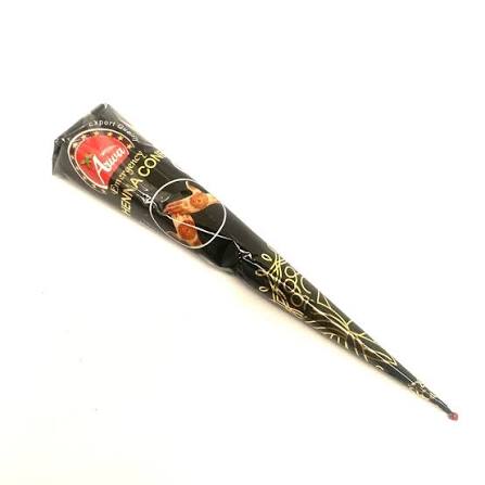 Cono de henna negra Arwa listo para usar con boquilla Mehndi – tatuaje temporal árabe e indio 30g