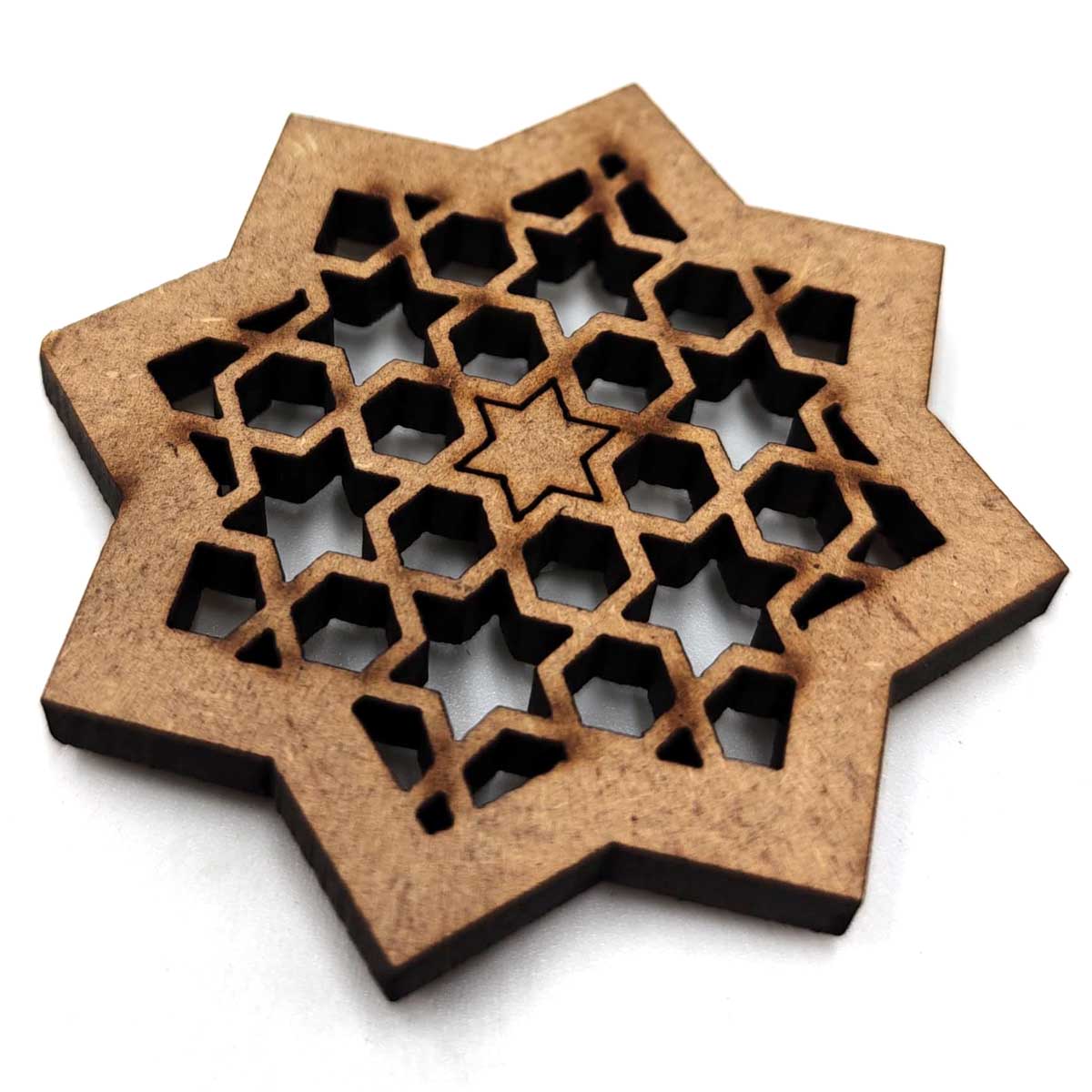 Imán de Nevera - Diseño Geométrico Inspirado en la Alhambra - Souvenir Artesanal