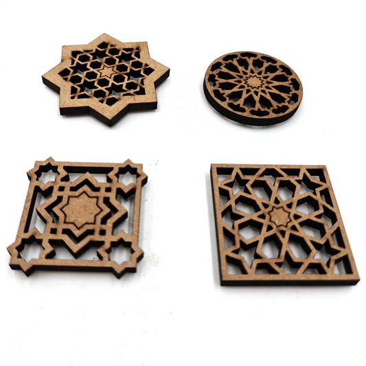 Imán de Nevera - Diseño Geométrico Inspirado en la Alhambra - Souvenir Artesanal