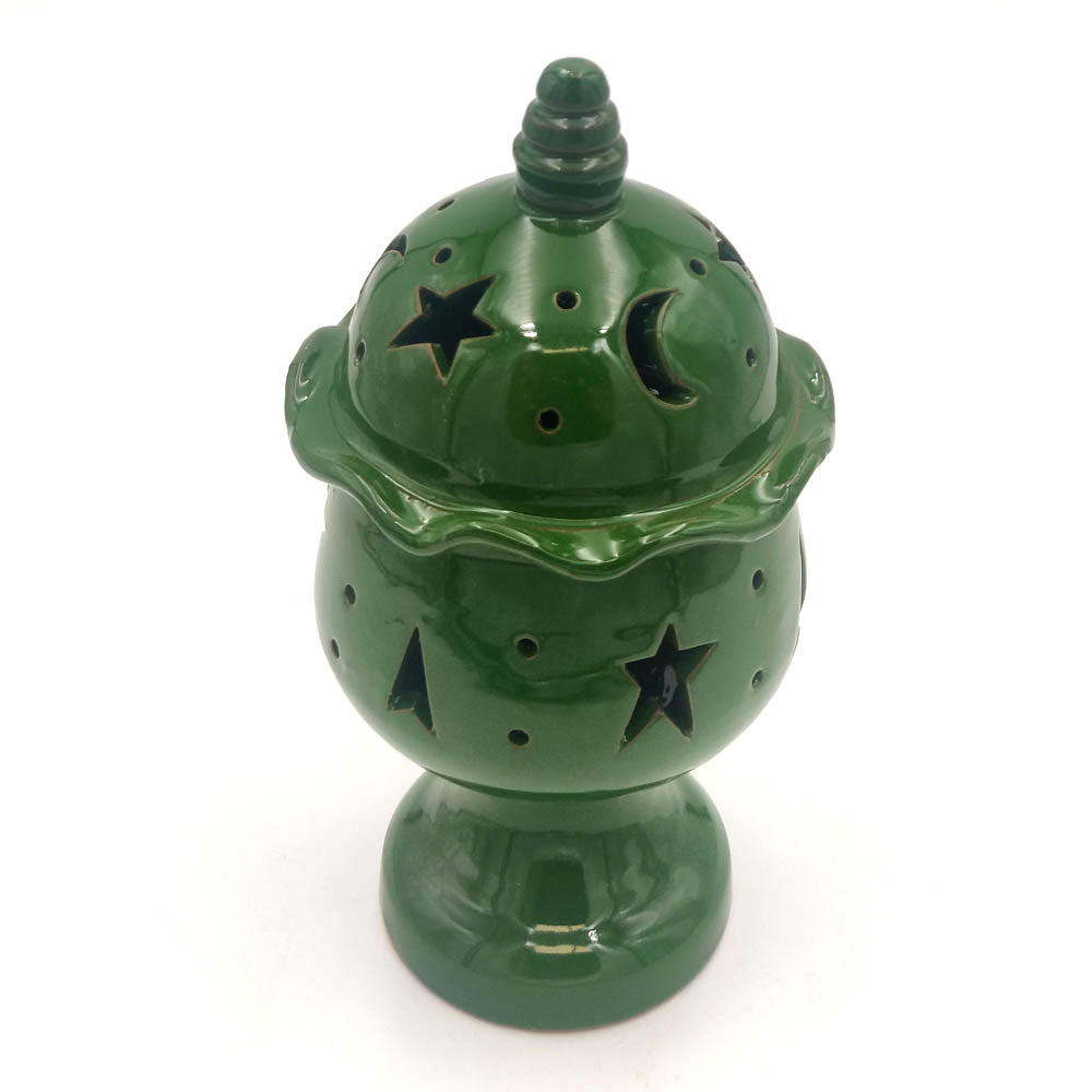 Moroccan Ceramic Candle Holder Dome Censer - Openwork Motifs from Morocco for your Space 