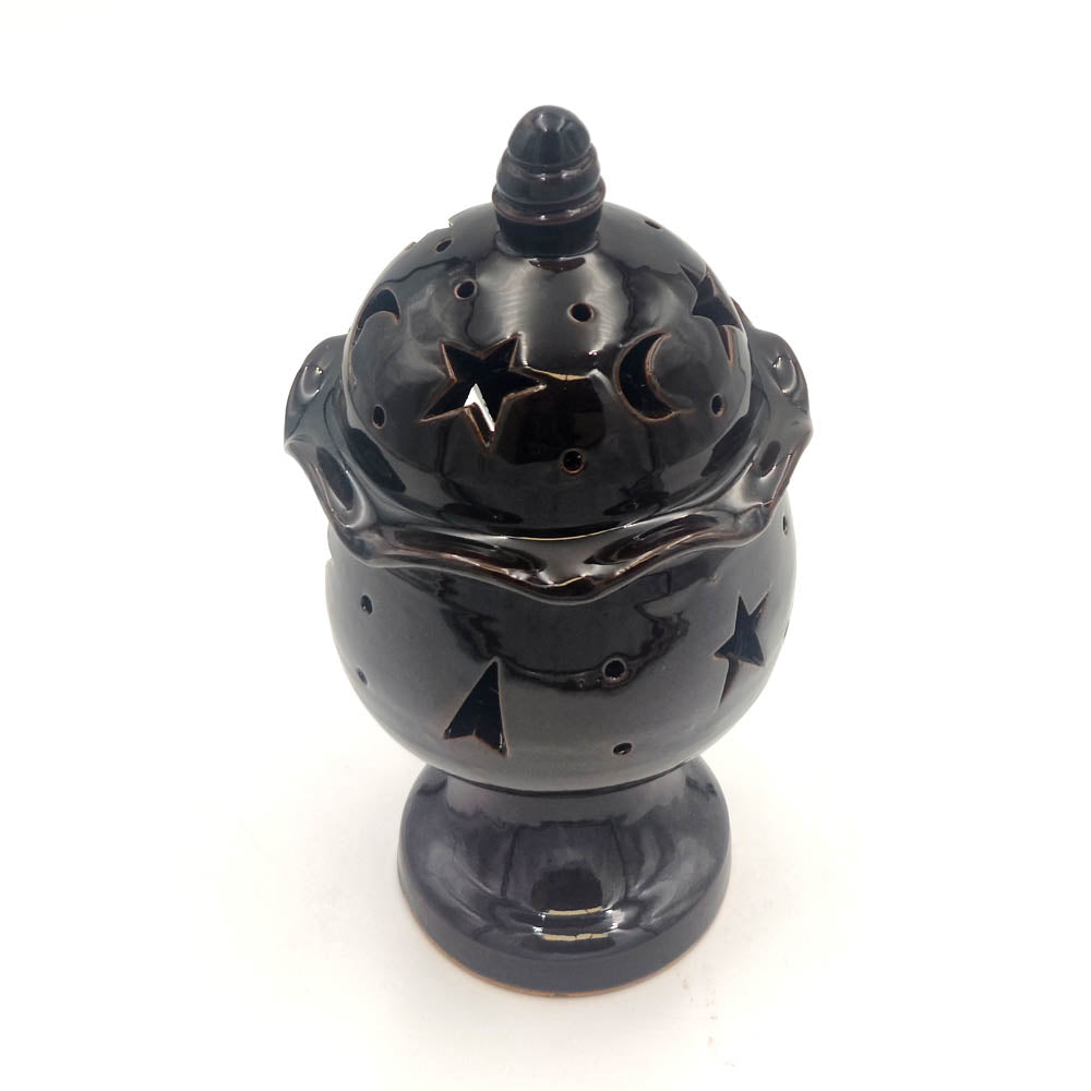 Moroccan Ceramic Candle Holder Dome Censer - Openwork Motifs from Morocco for your Space 