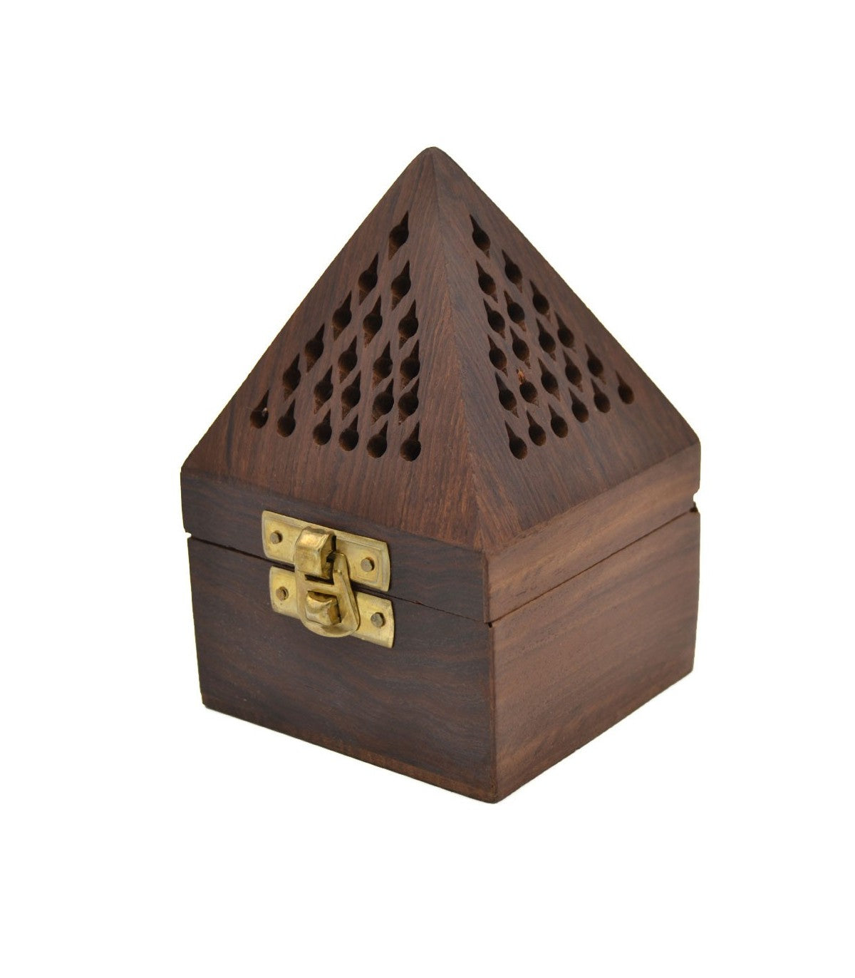 Wooden Pyramid Censer - Cairo Model - Ideal for Cones and Grain Incense 