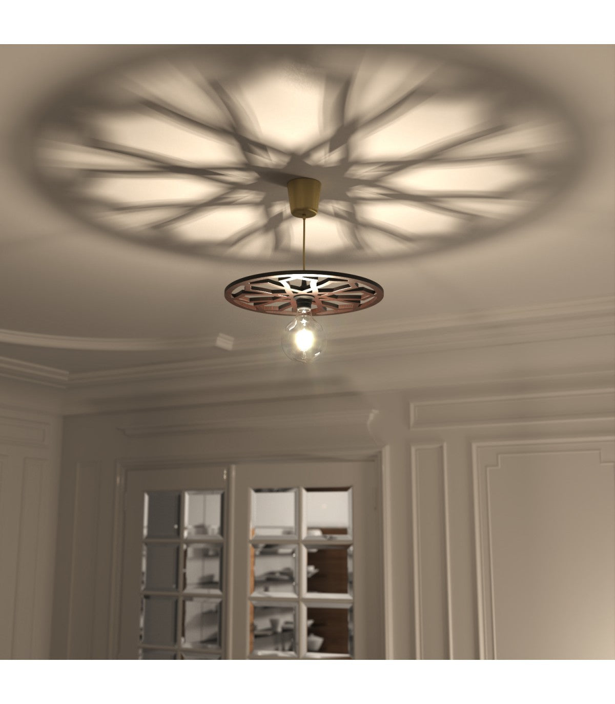 Daura Model Ceiling Lamp: Handmade Andalusian Elegance