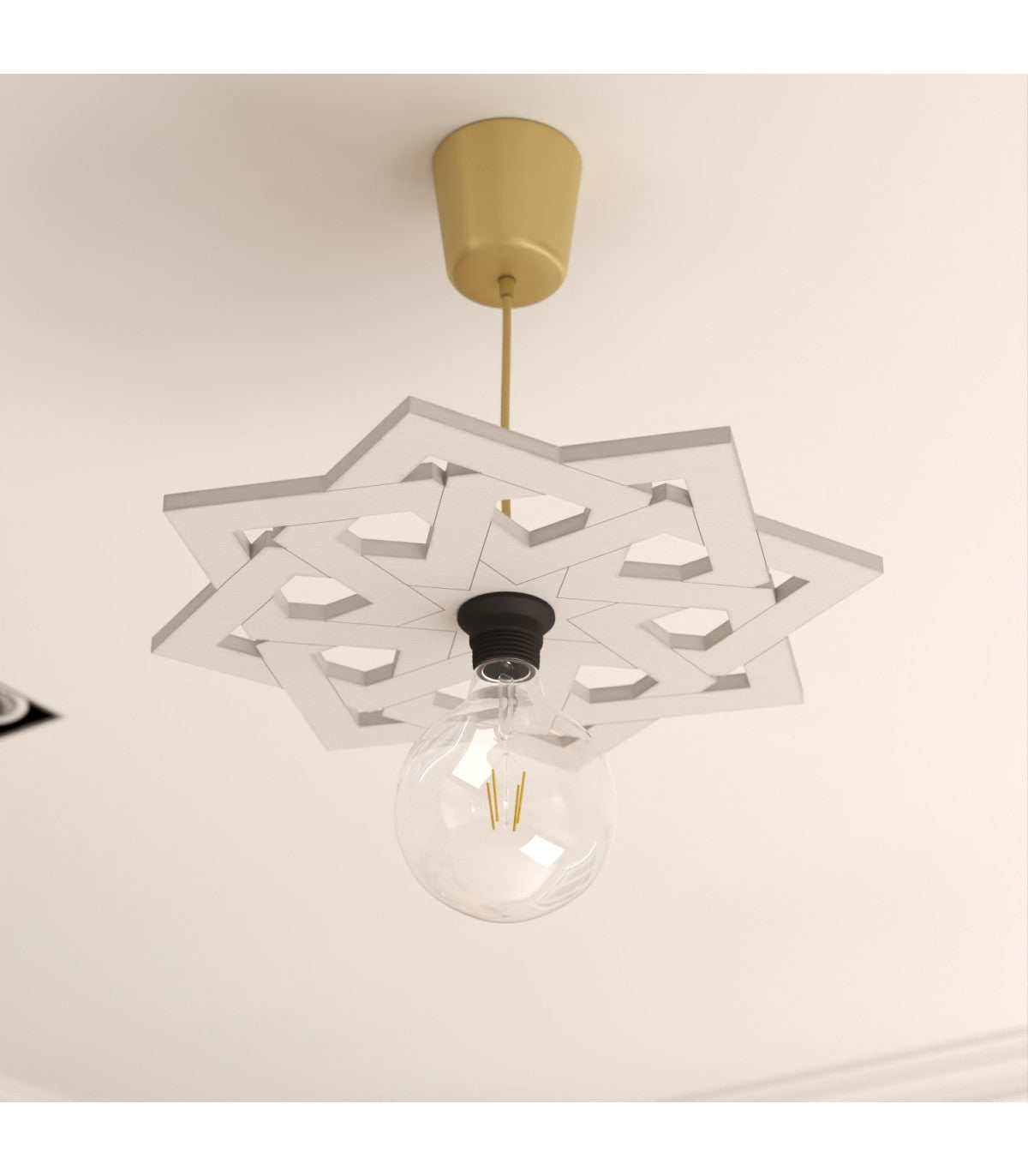 Jadila Model Ceiling Lamp: Handmade Andalusian Elegance