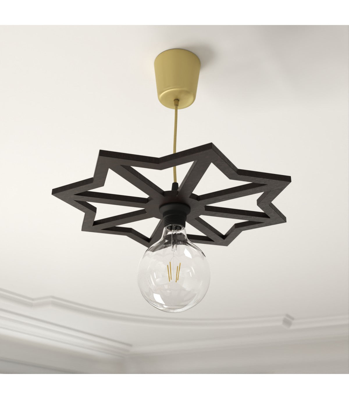 Qamarun Model Ceiling Lamp: Handmade Andalusian Elegance