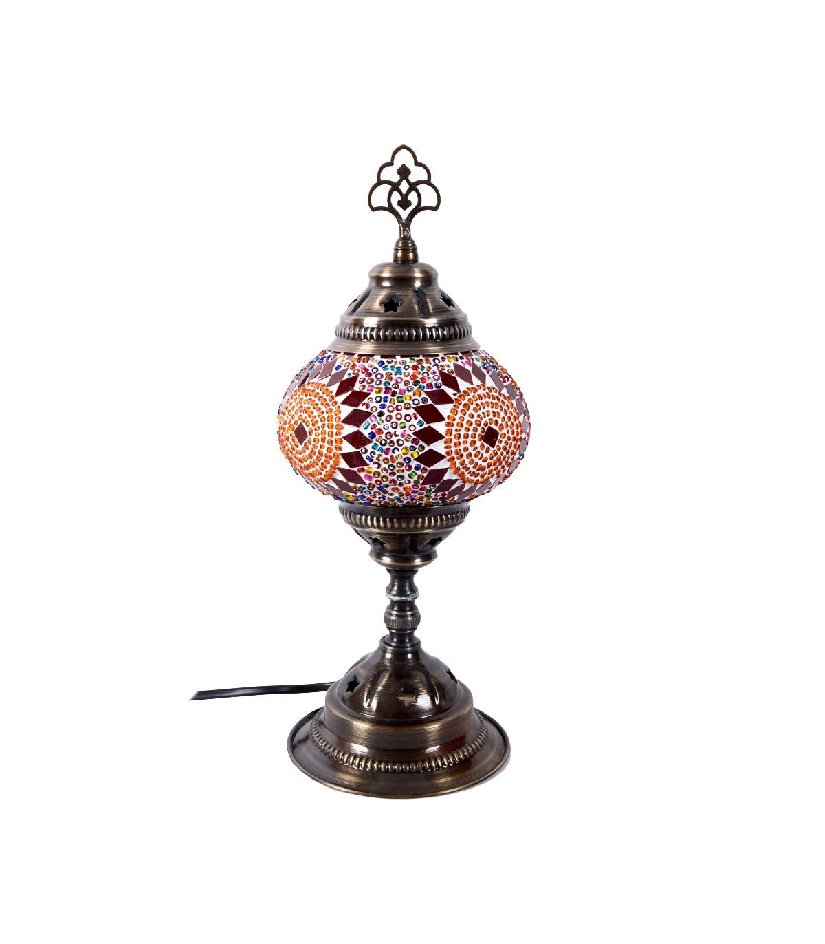 Lampe de table en mosaïque de verre turque - Fabriquée à la main en Turquie