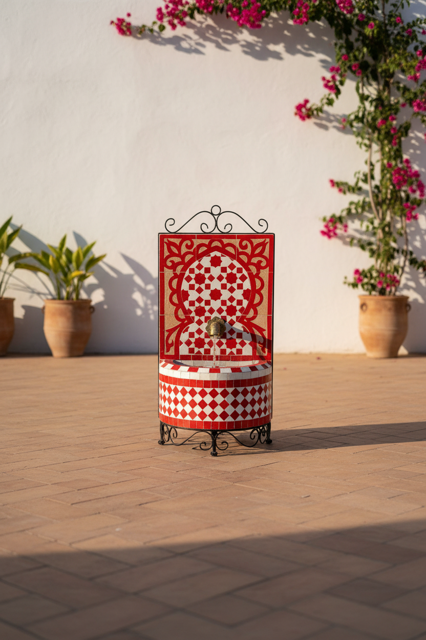 Lifestyle fuente roja y blanca