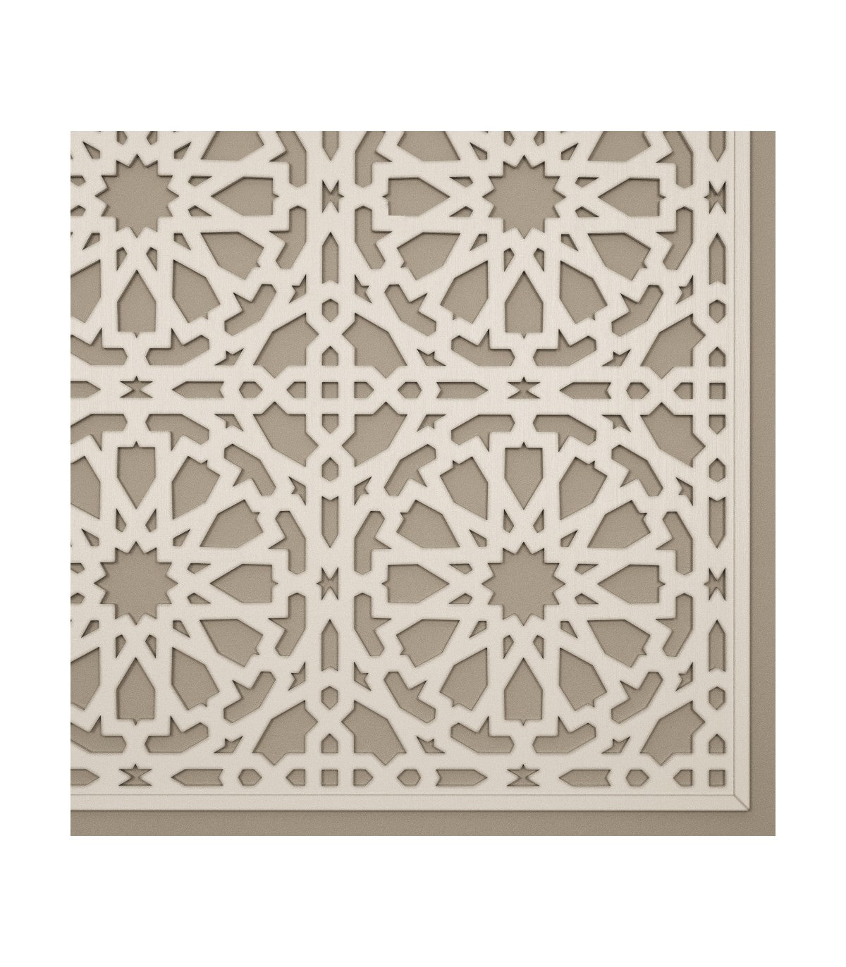 Marco Celosía Árabe de Inspiración Alhambra - 100 cm x 100 cm: Elegancia Andalusí para tu Espacio