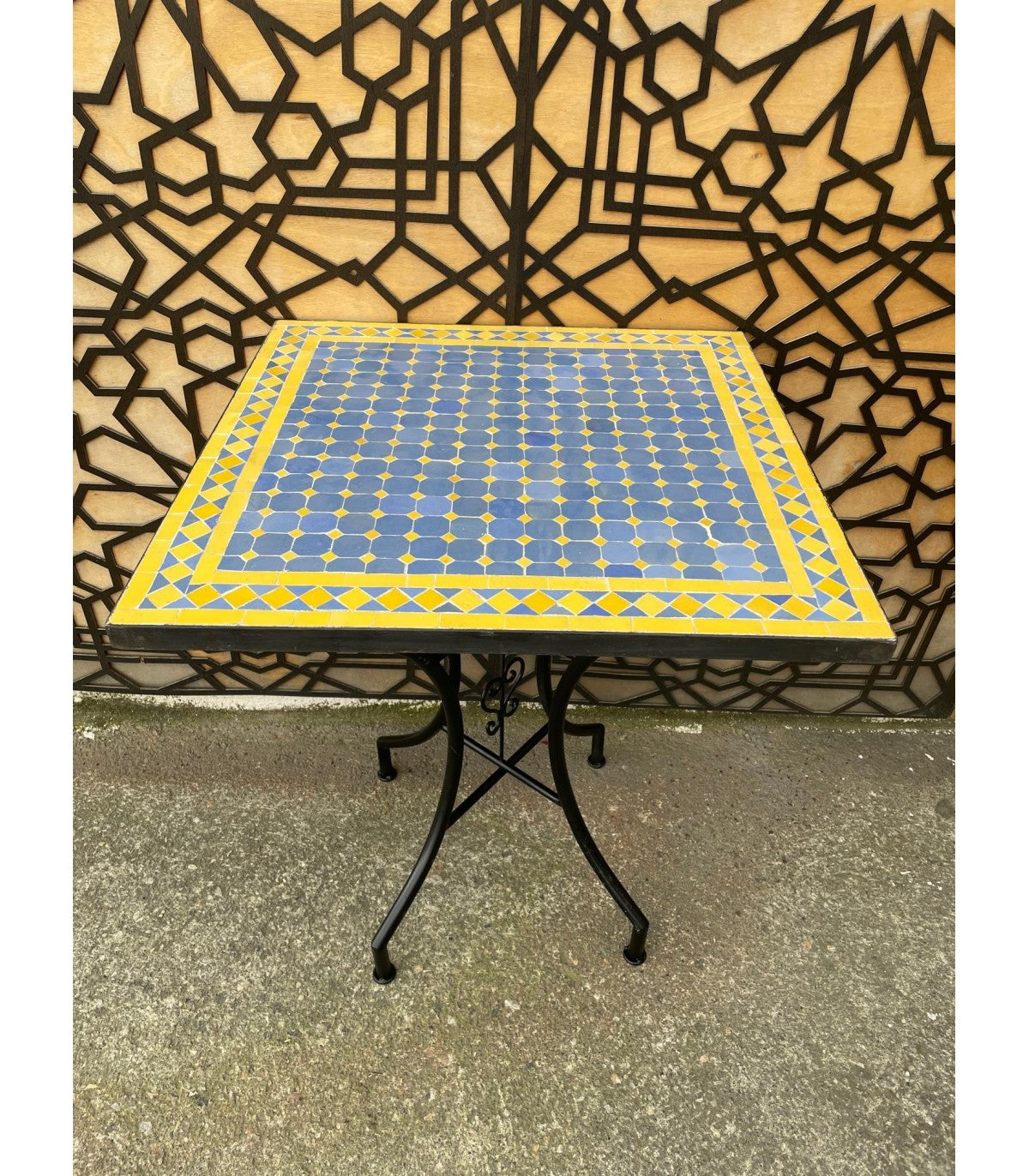 Mesa Mosaico Marroqui Cuadrada 60x60cm - Zellige Fez Jardin Terraza Patio