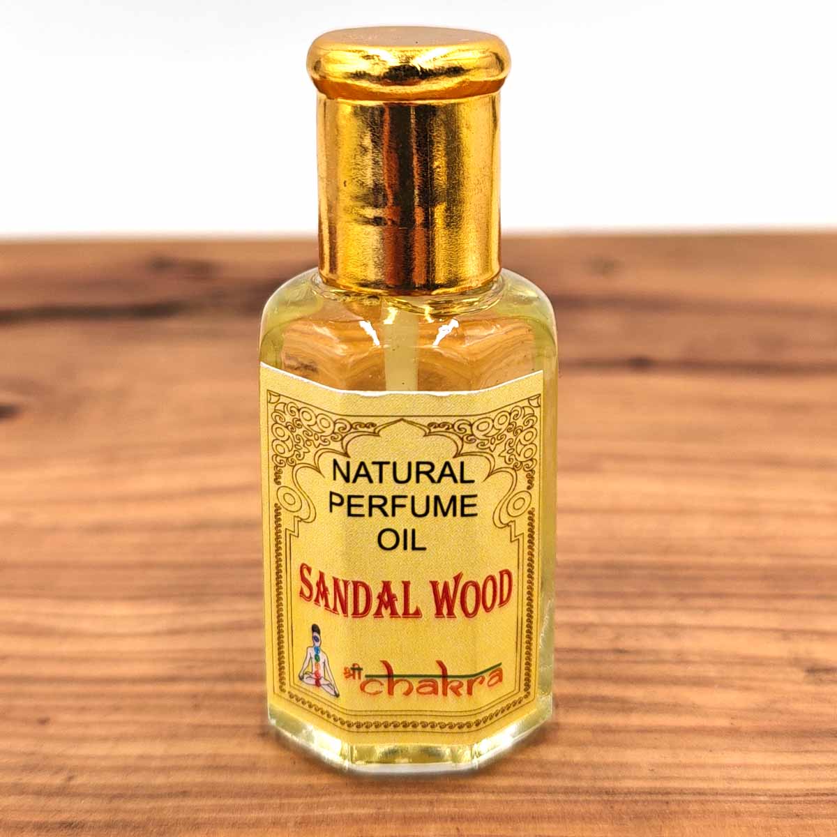 Parfum naturel au bois de santal CHAKRA – Arôme chaleureux et sophistiqué (10 ml) 🌿✨