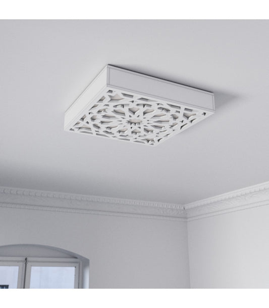 Wooden Ceiling or Wall Light for Ceiling or Wall - Alhambra Model 50x50 cm: Your Space, a Tribute to Arab Beauty