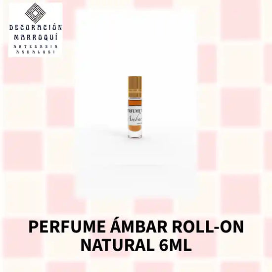 Perfume &Aacute;mbar Roll-On Natural 6ml by@Outfy Decoración marroquí
