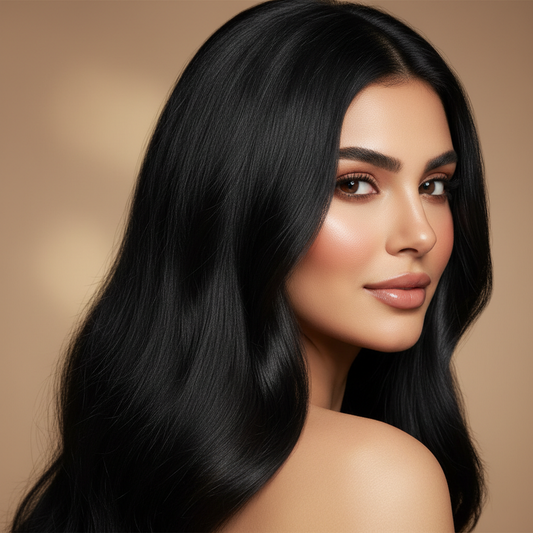 Resultado cabello negro con Henna Royal