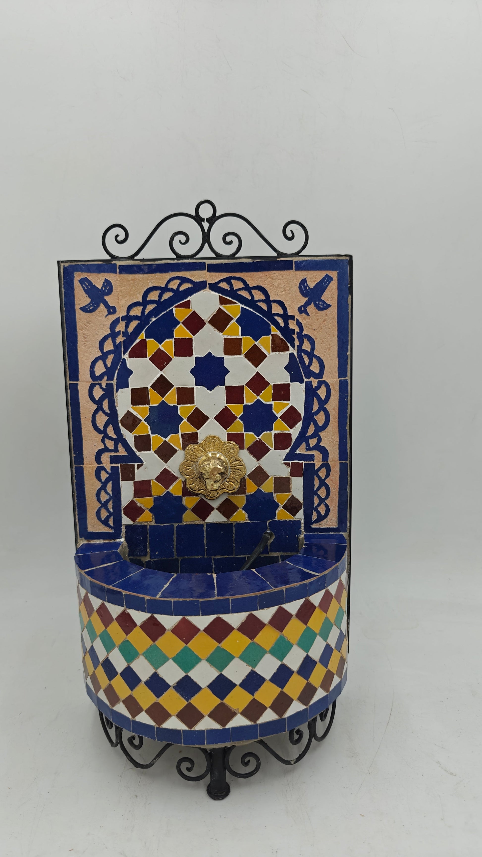 Fuente de Mosaico Morisco Andalusí – Modelo Al-Zahra XS | Multicolor