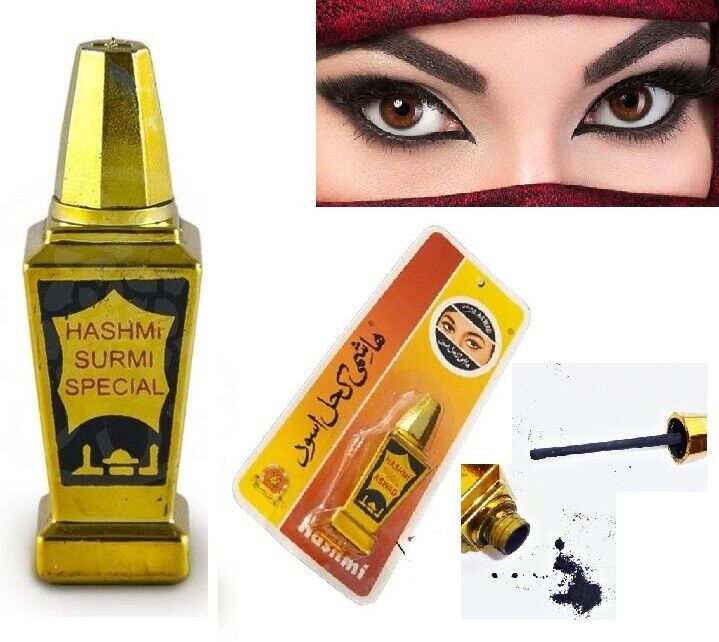 Gouttes pour les yeux Arab Kohl Arab Eyes Kajal médicinal avec applicateur naturel - Yeux protégés