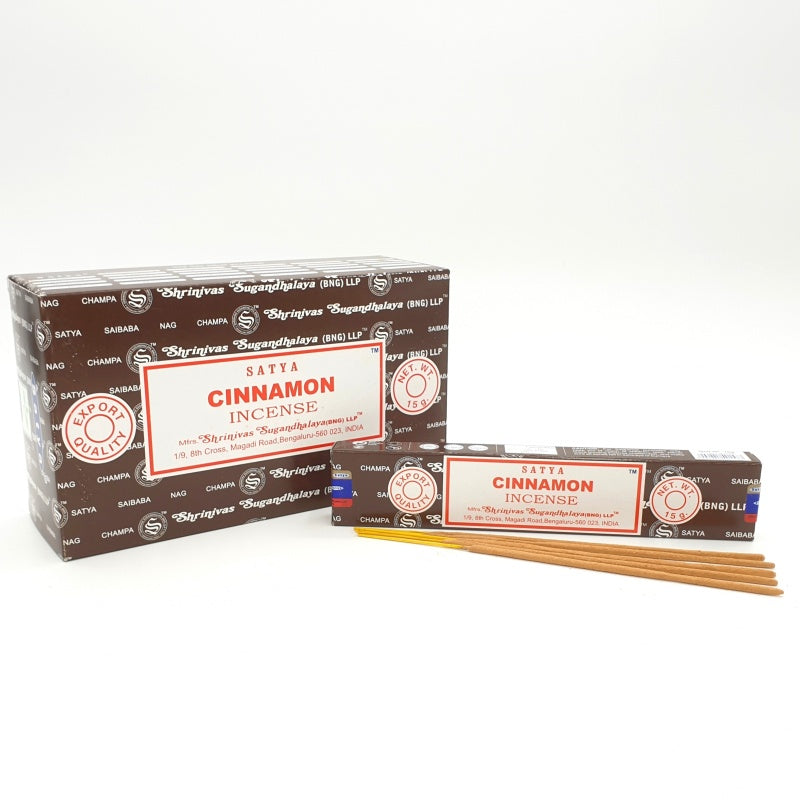 Incienso Satya Canela Cinnamon en varitas 15gr Nag Champa