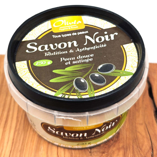 🛁 Beldi Olivéa Black Soap | Exfoliating and Moisturizing | Moroccan Tradition with Olive Oil | 250g