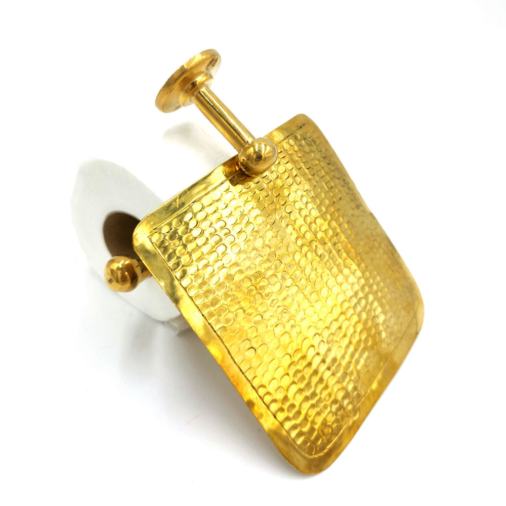 Brass toilet roll holder: Moroccan crafts in Andalusian style for your bathroom