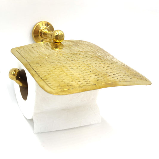 Brass toilet roll holder: Moroccan crafts in Andalusian style for your bathroom