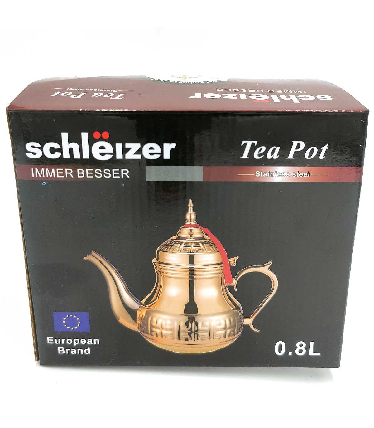 Golden Stainless Steel Teapot for Moorish Tea for Your Moments of Calm and Flavor