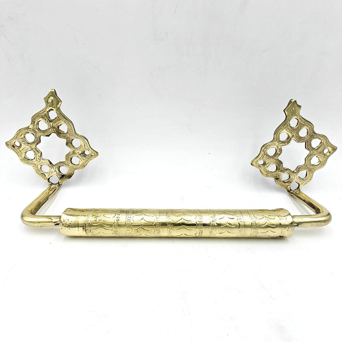 Golden Brass Towel Rack: Elegance and Moroccan Tradition for your Bathroom