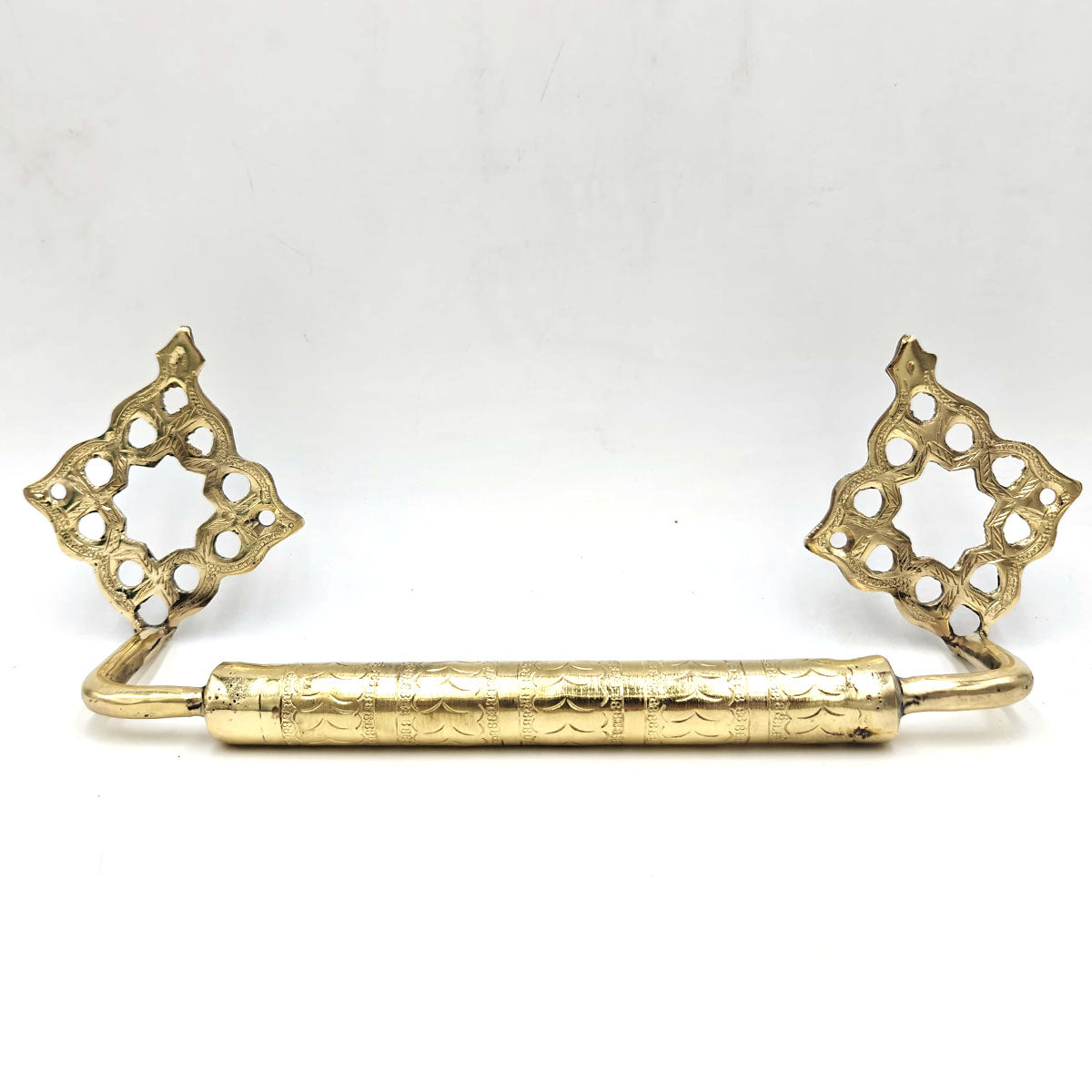 Golden Brass Towel Rack: Elegance and Moroccan Tradition for your Bathroom