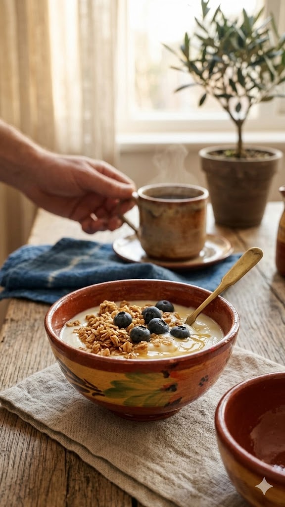 Cuenco Cerámica Marroquí Artesanal Marrón Oued Lao 12cm Estilo Andalusí