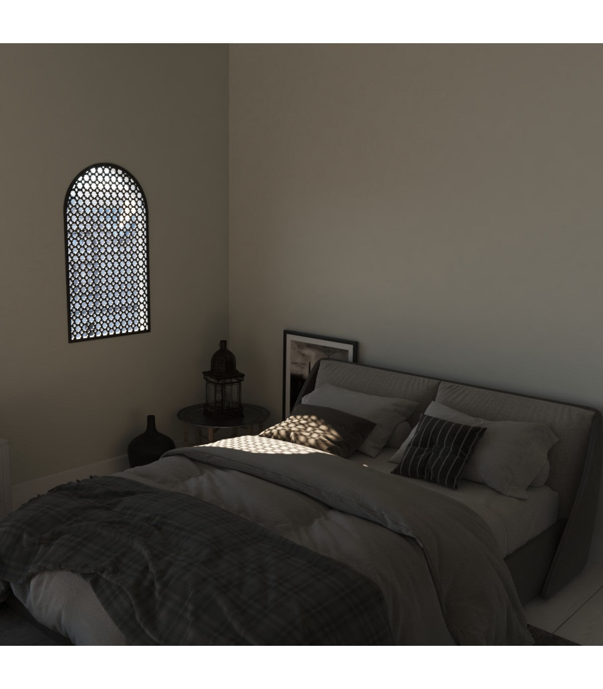 Arabic Lattice Window Naafila Model 60 x 34 cm Elegance and Arabic Style