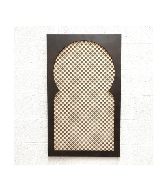 Decorative Window of Arabic Inspiration - Lattice Model Najma Nafila nº2 - 100 x 60 cm x 2 cm